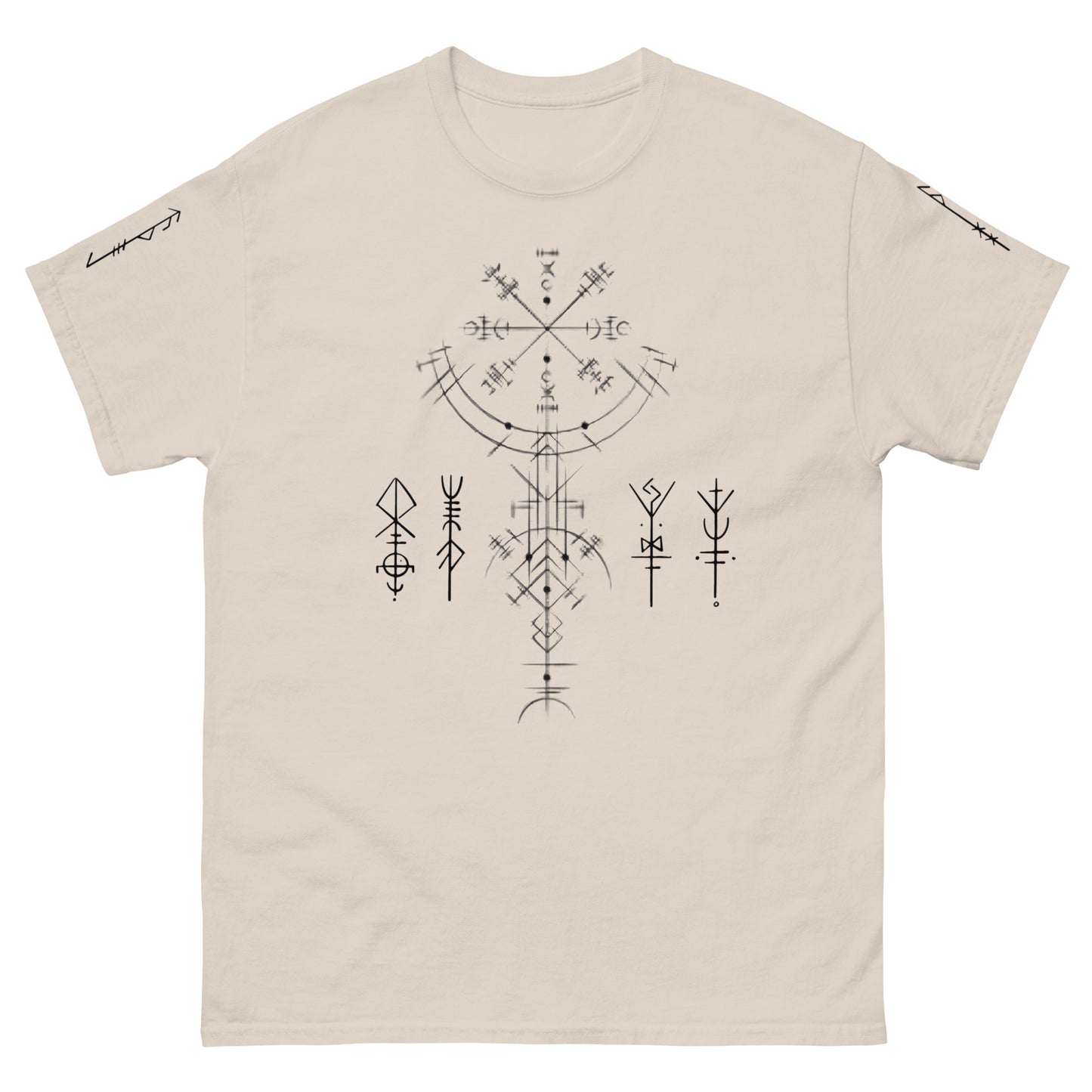 Klassisches Unisex T-Shirt Runen Schutzsymbole