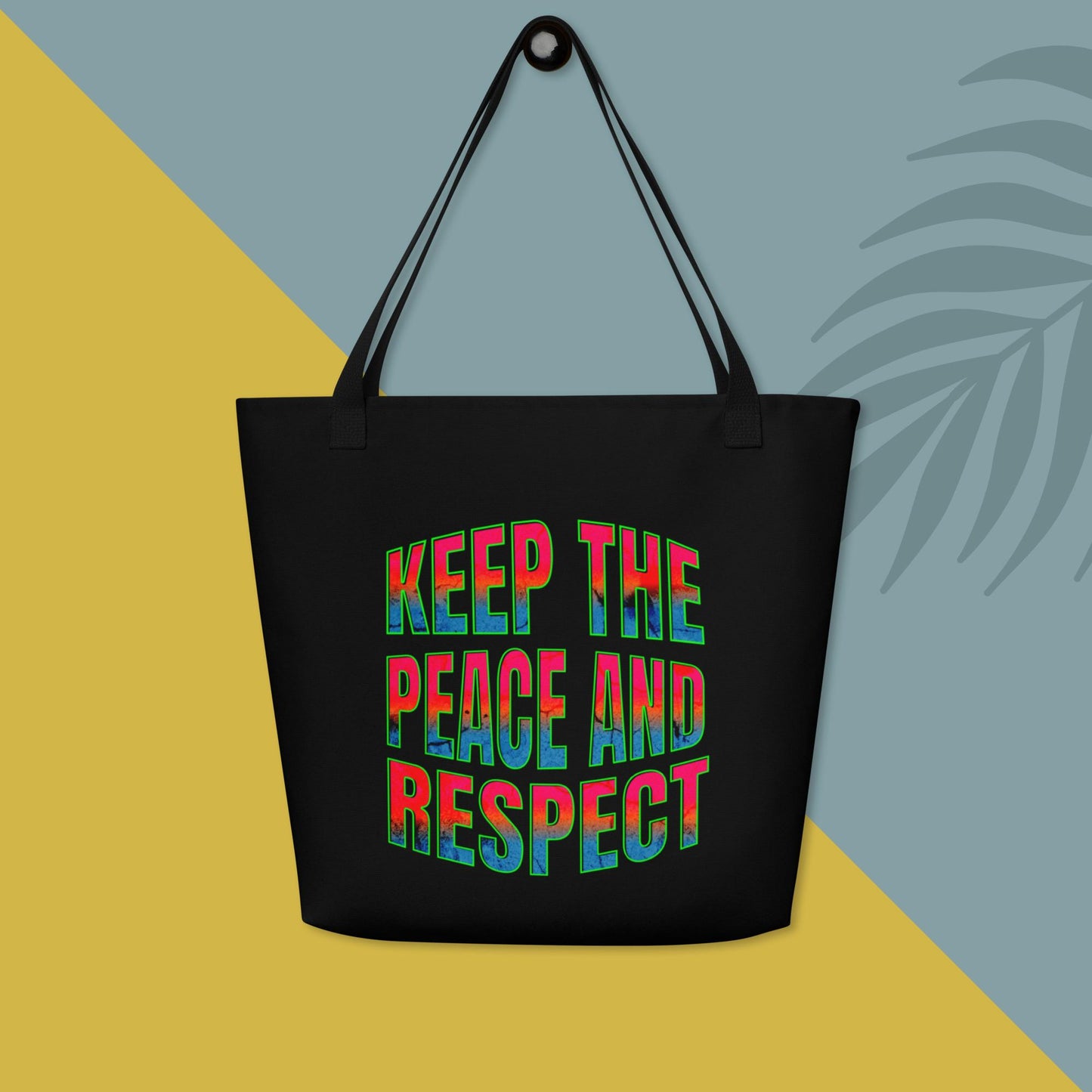 Große Stofftasche "Peace and Respect"