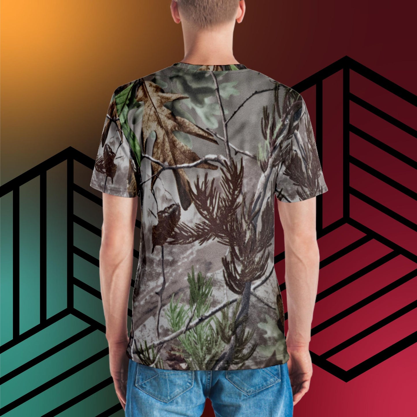 Herren-T-Shirt Wald Tarn 1