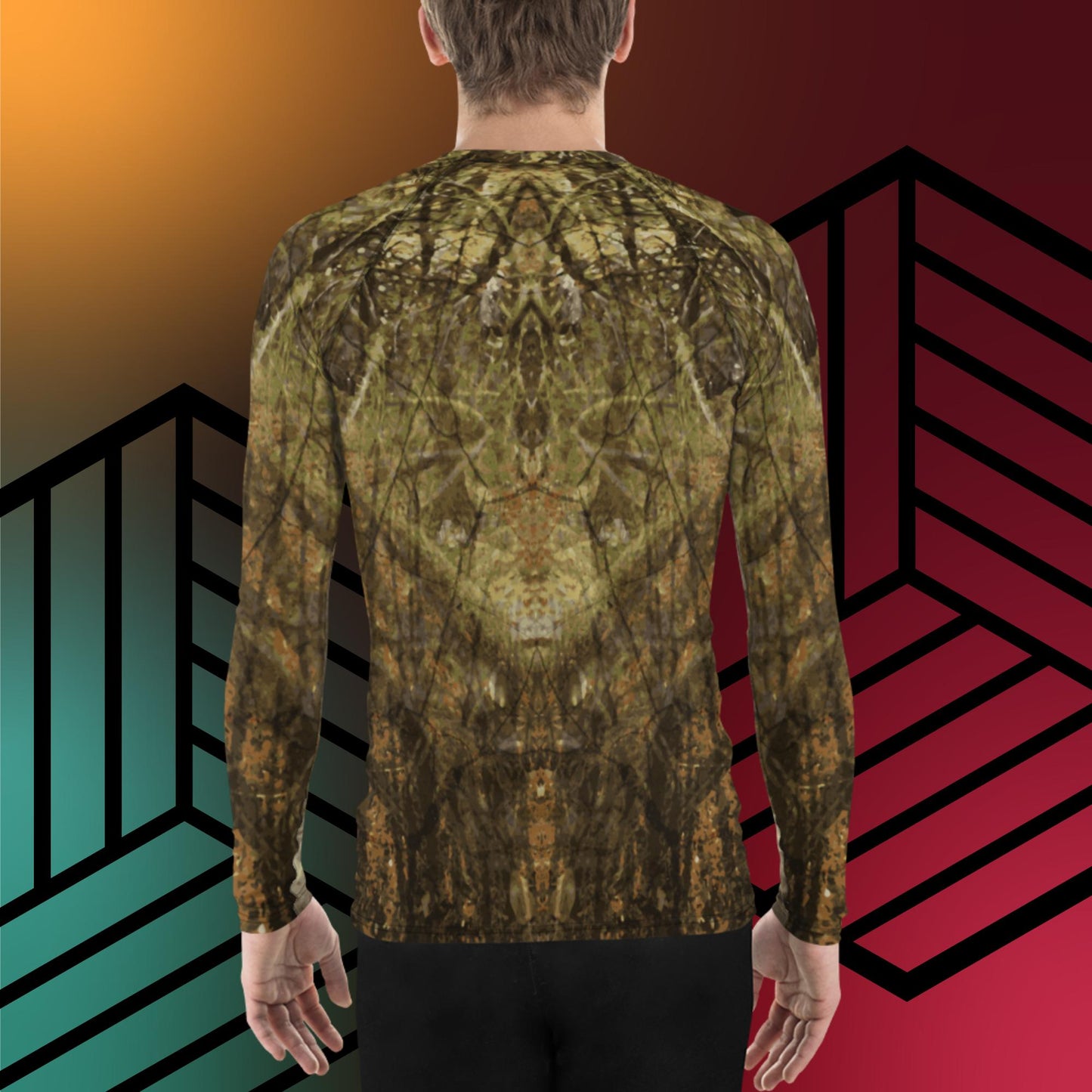 Herren-Rashguard Wald Tarn 4