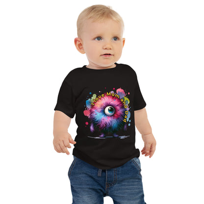 Kurzärmliges Baby-Jersey-T-Shirt Wuschelauge