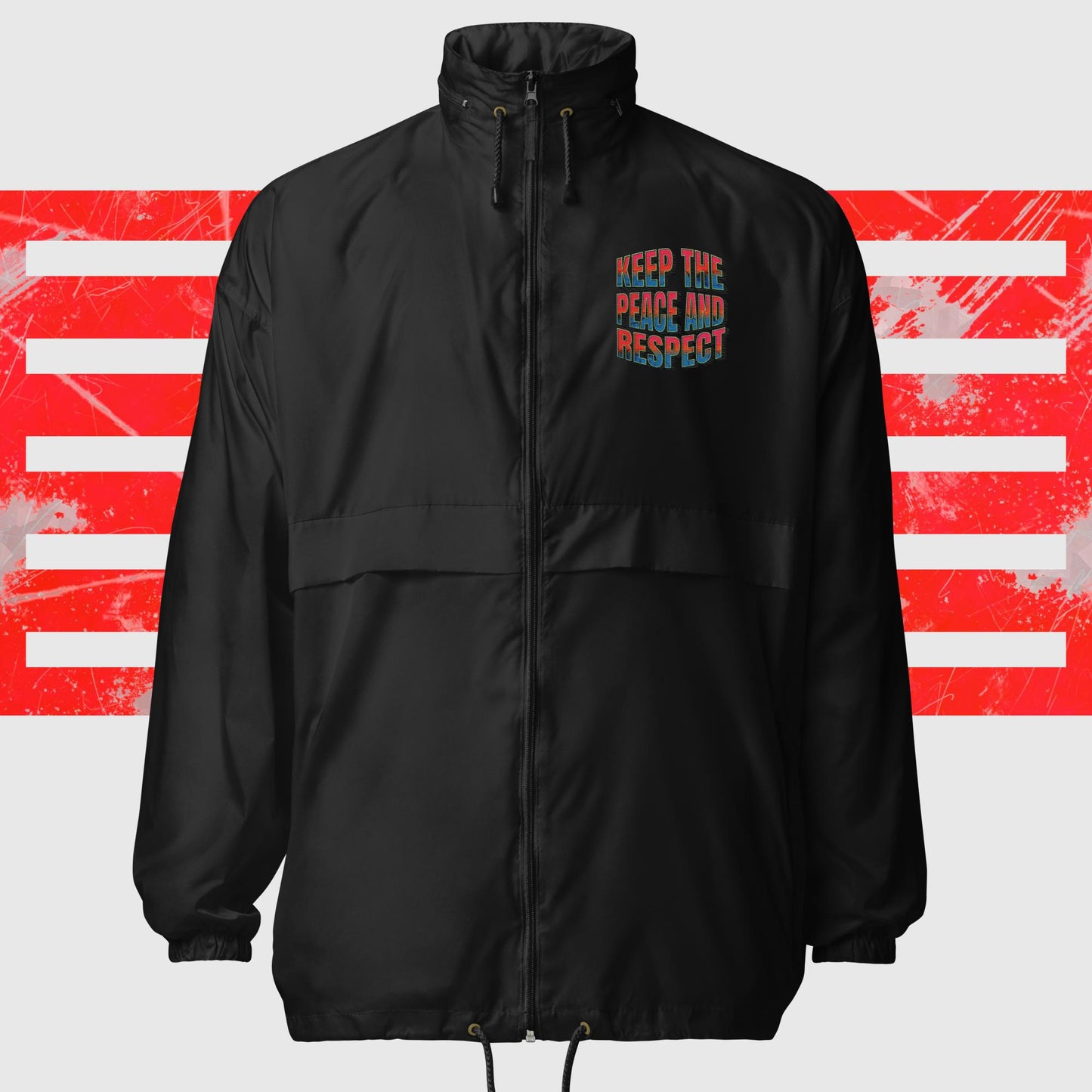 Basic-Windbreaker "Peace and Respect"