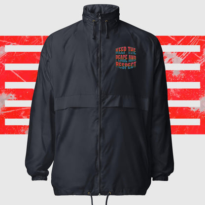 Basic-Windbreaker "Peace and Respect"