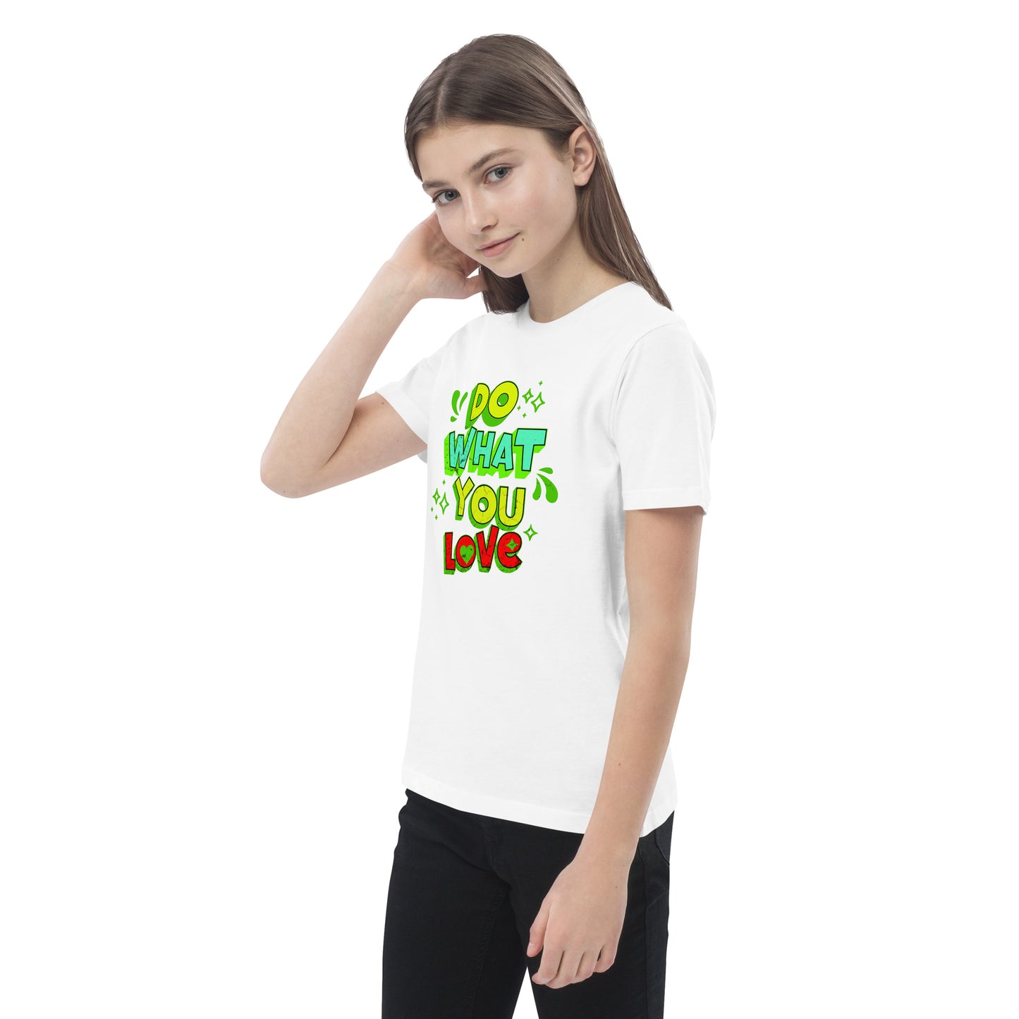 Bio-Baumwoll-T-Shirt für Mädchen "Do What You Love"