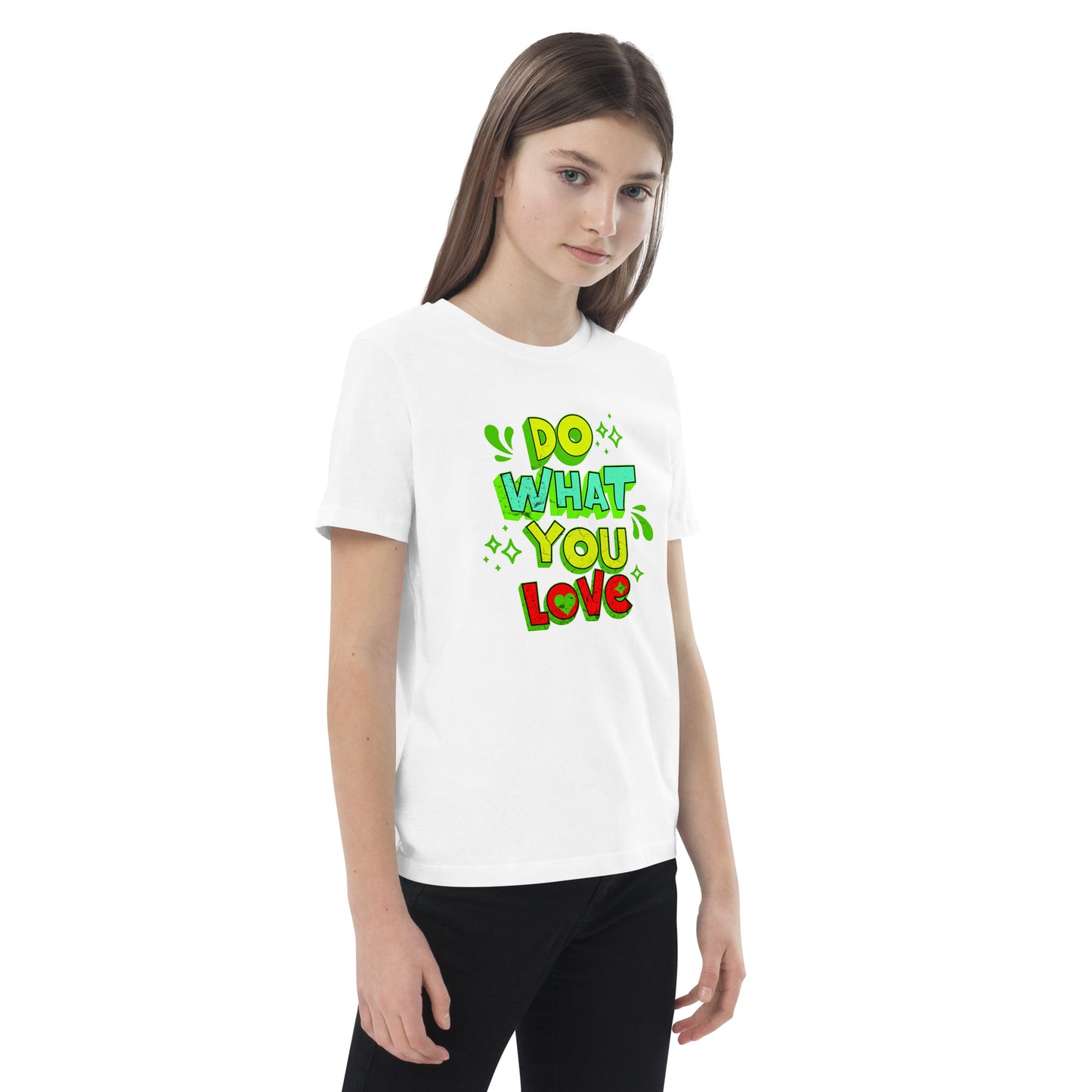 Bio-Baumwoll-T-Shirt für Mädchen "Do What You Love"