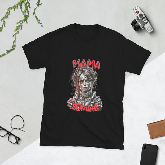 Kurzärmliges Unisex-T-Shirt "Mama Zombie"