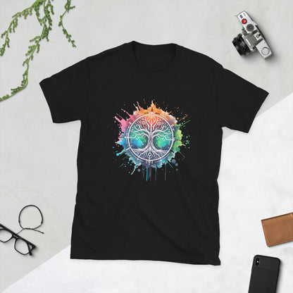 Kurzärmliges Unisex-T-Shirt Lebensbaum