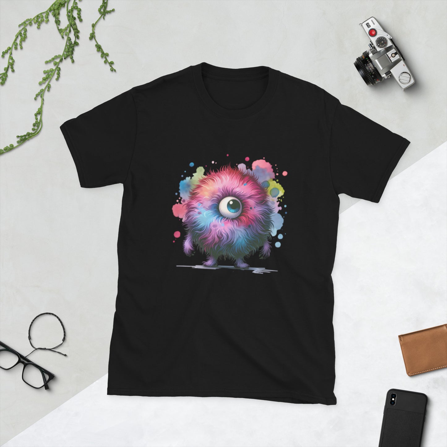 Kurzärmliges Unisex-T-Shirt Wuschelauge