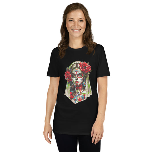 Kurzärmliges Unisex-T-Shirt La Catrina