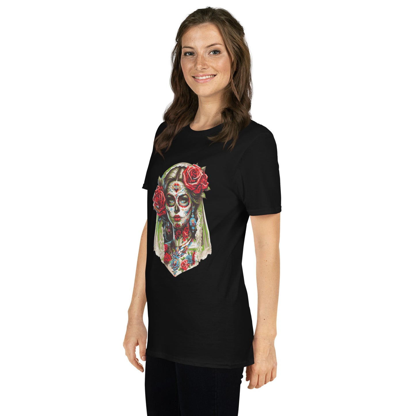 Kurzärmliges Unisex-T-Shirt La Catrina