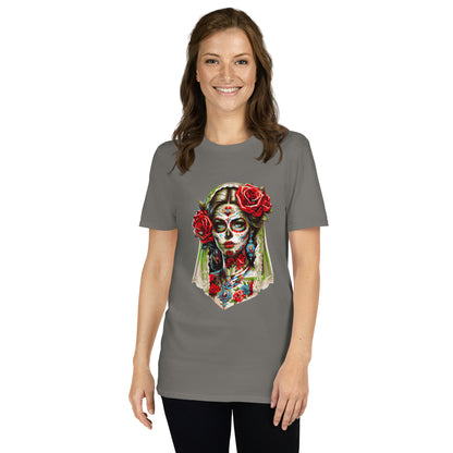 Kurzärmliges Unisex-T-Shirt La Catrina