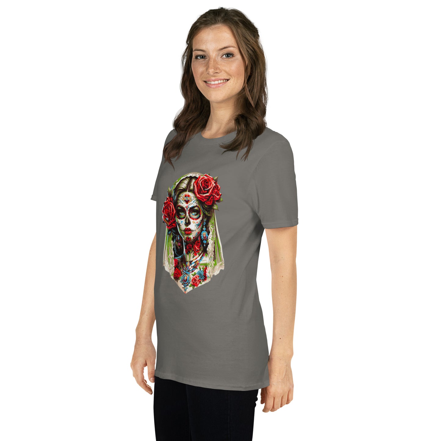 Kurzärmliges Unisex-T-Shirt La Catrina