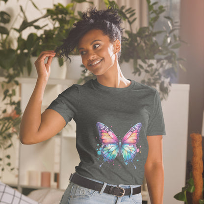 Kurzärmliges Unisex-T-Shirt Softstyle Schmetterling