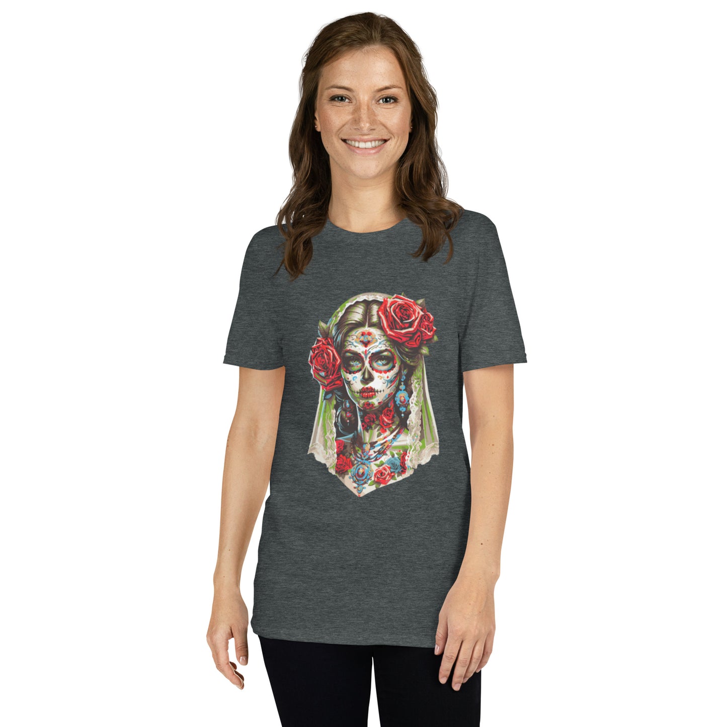 Kurzärmliges Unisex-T-Shirt La Catrina