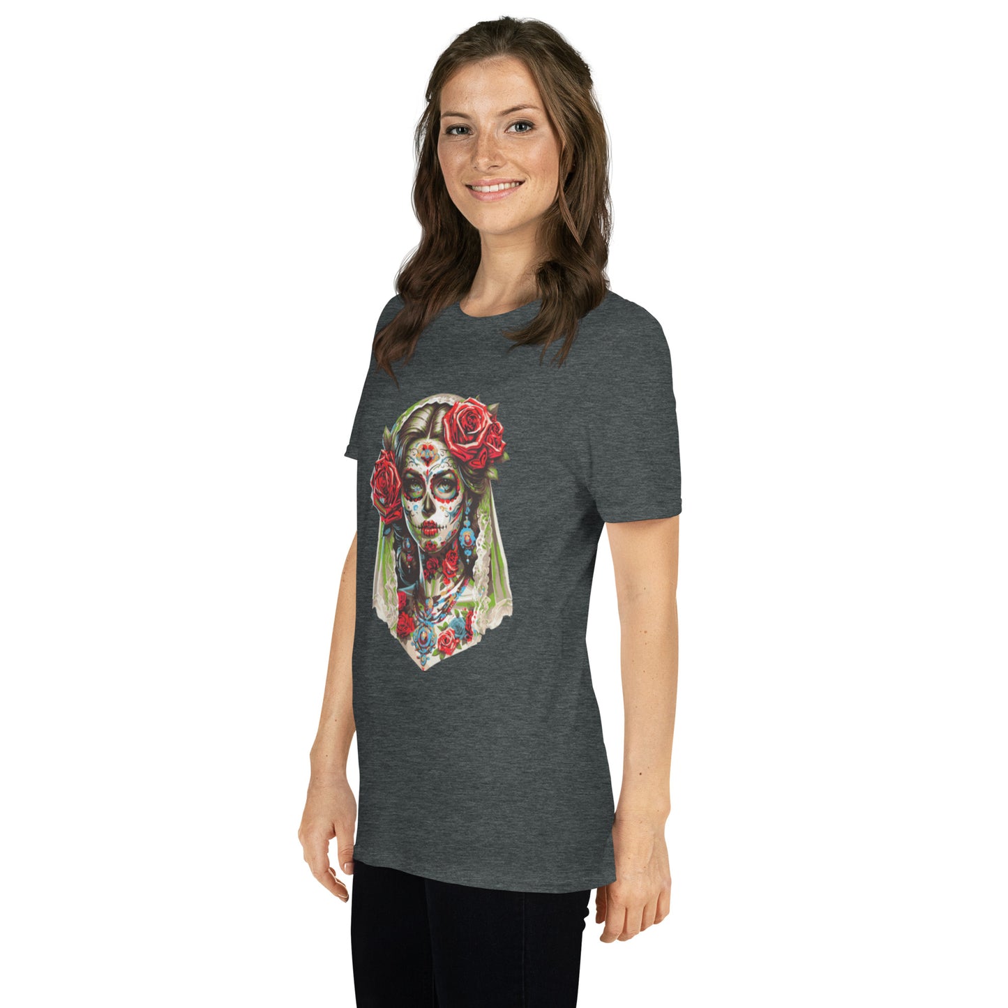 Kurzärmliges Unisex-T-Shirt La Catrina