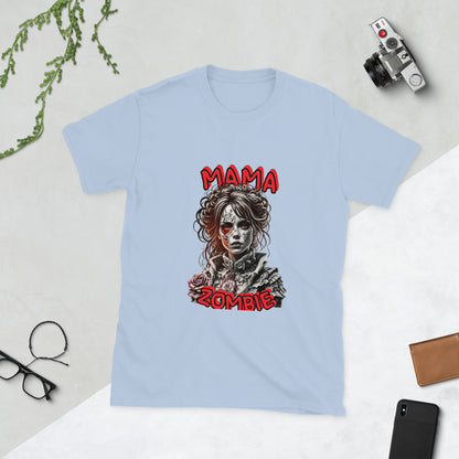 Kurzärmliges Unisex-T-Shirt "Mama Zombie"