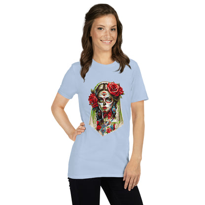 Kurzärmliges Unisex-T-Shirt La Catrina