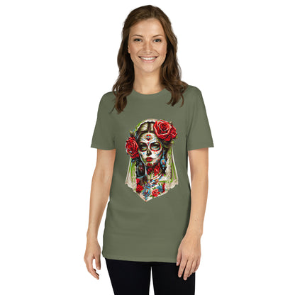 Kurzärmliges Unisex-T-Shirt La Catrina