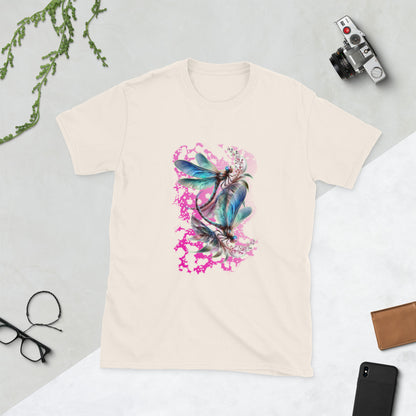 Kurzärmliges Unisex-T-Shirt Libellen