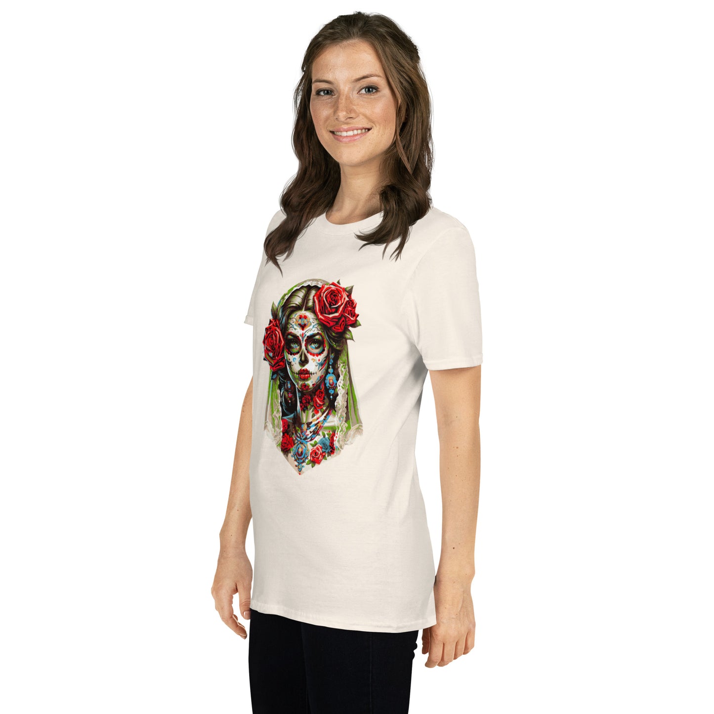 Kurzärmliges Unisex-T-Shirt La Catrina