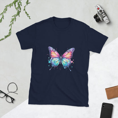 Kurzärmliges Unisex-T-Shirt Schmetterling