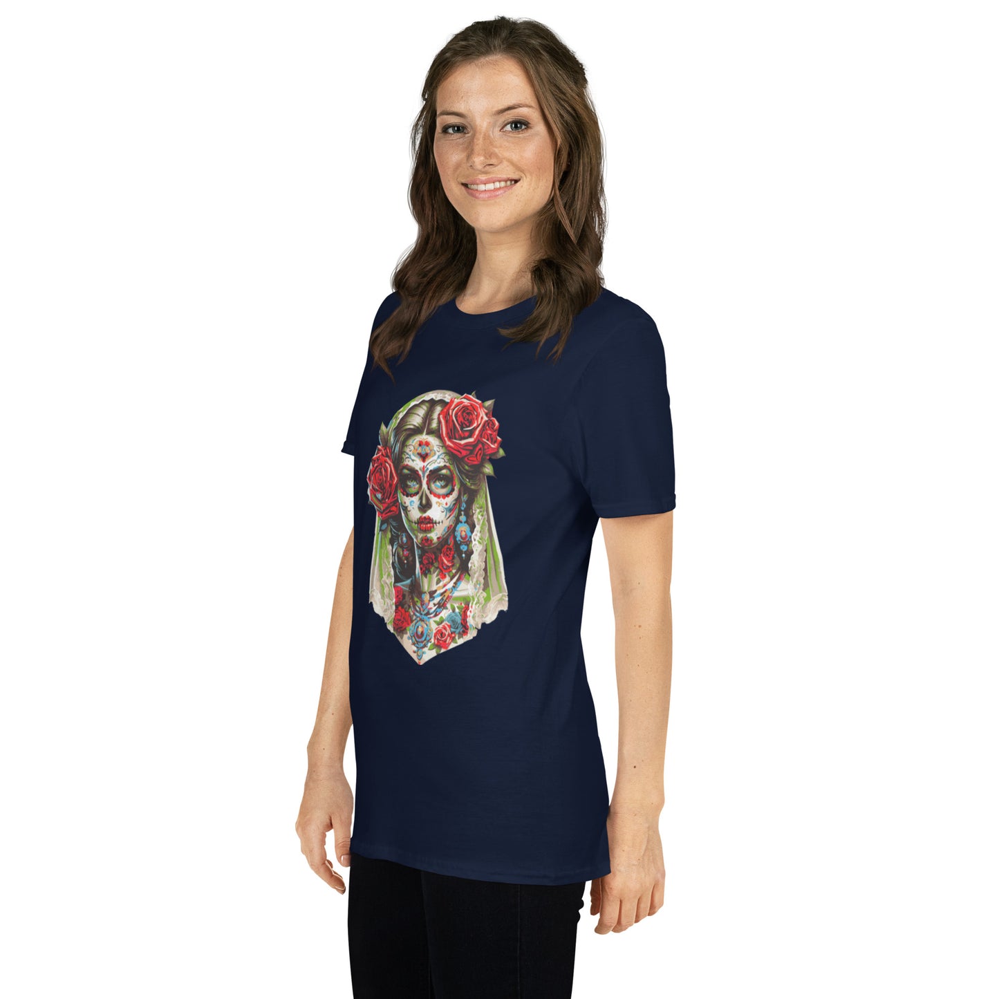 Kurzärmliges Unisex-T-Shirt La Catrina