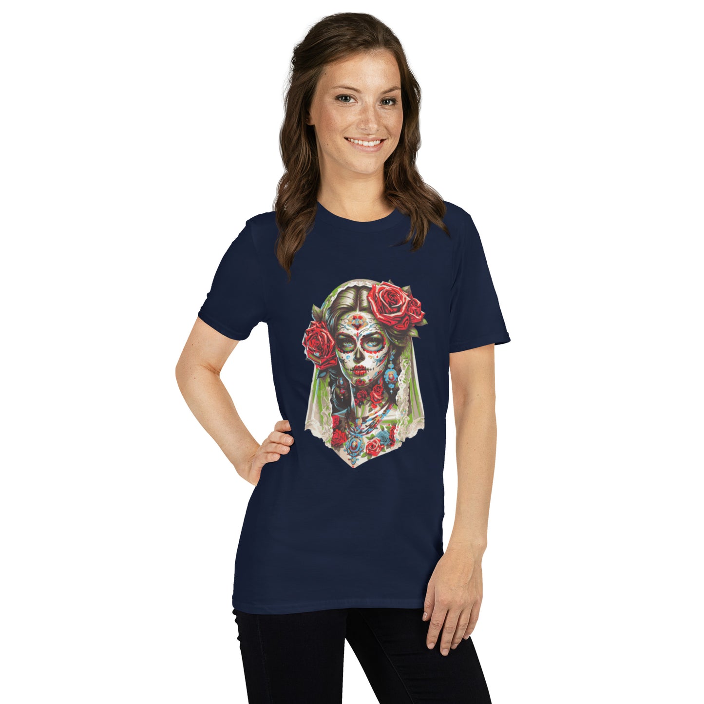 Kurzärmliges Unisex-T-Shirt La Catrina