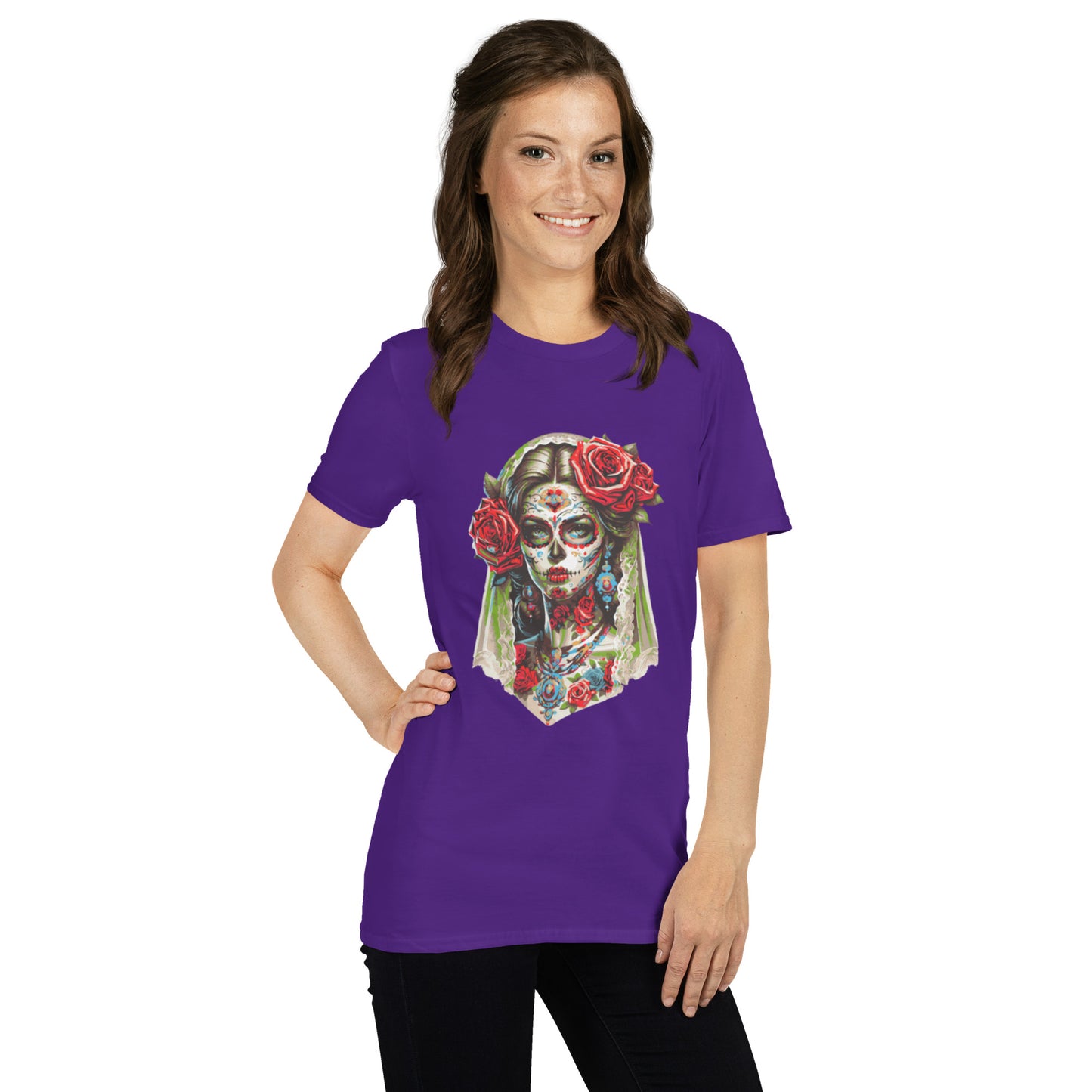 Kurzärmliges Unisex-T-Shirt La Catrina