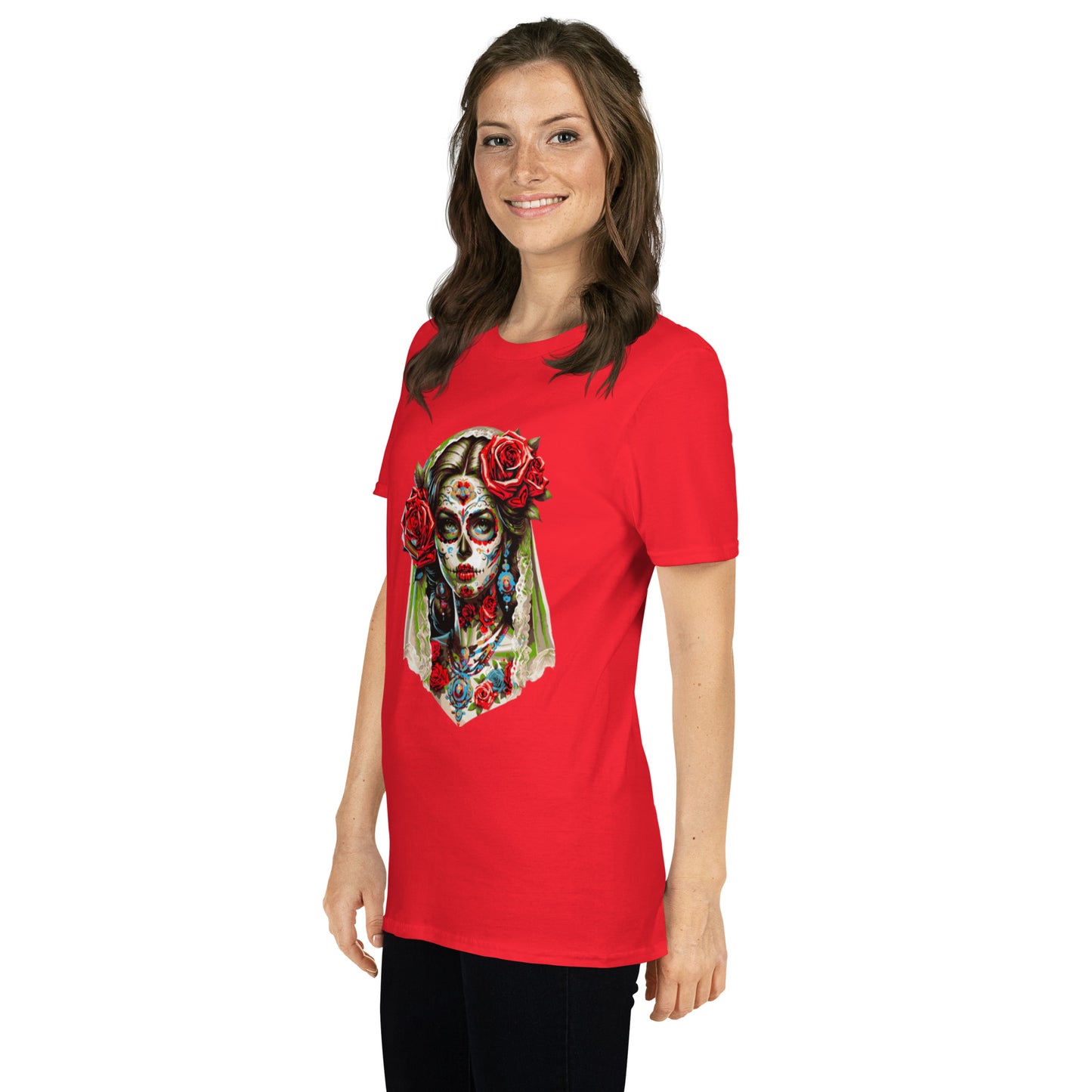 Kurzärmliges Unisex-T-Shirt La Catrina