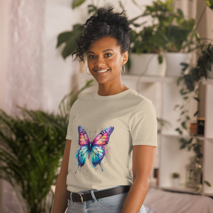 Kurzärmliges Unisex-T-Shirt Softstyle Schmetterling