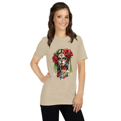 Kurzärmliges Unisex-T-Shirt La Catrina