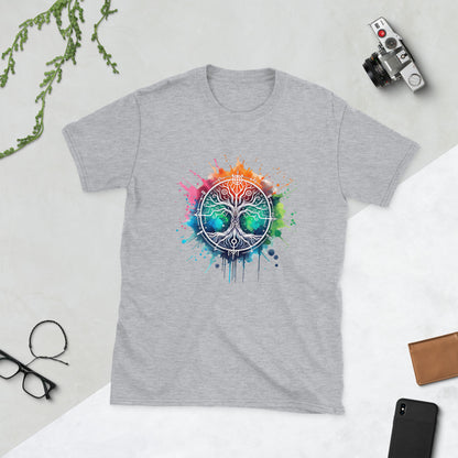 Kurzärmliges Unisex-T-Shirt Lebensbaum