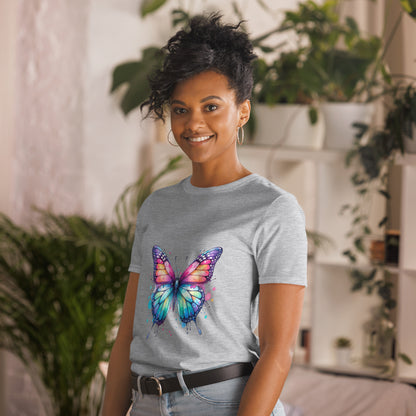 Kurzärmliges Unisex-T-Shirt Softstyle Schmetterling