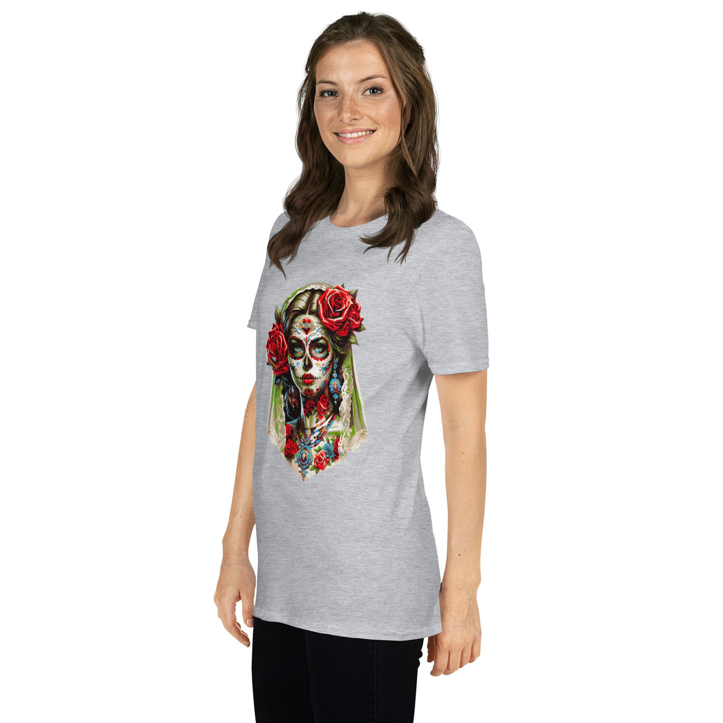 Kurzärmliges Unisex-T-Shirt La Catrina