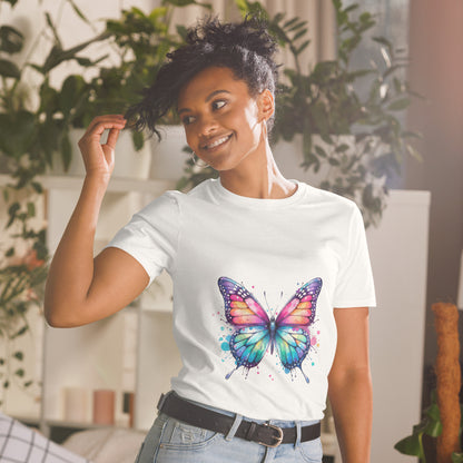 Kurzärmliges Unisex-T-Shirt Softstyle Schmetterling