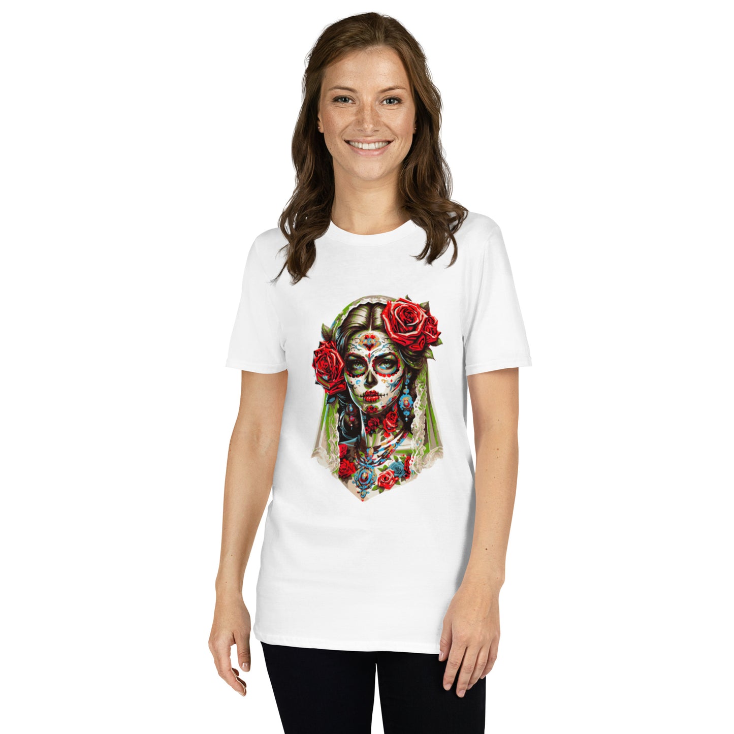 Kurzärmliges Unisex-T-Shirt La Catrina