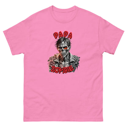 Klassisches Unisex T-Shirt Papa Zombie