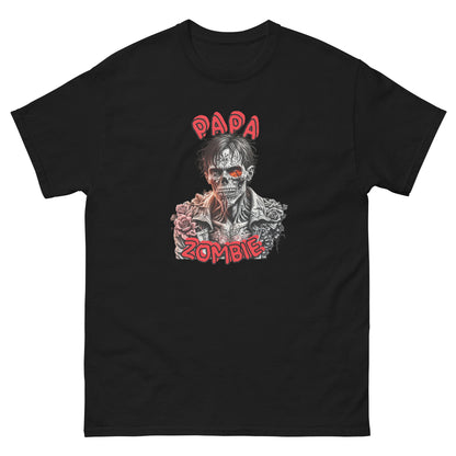 Klassisches Unisex T-Shirt Papa Zombie