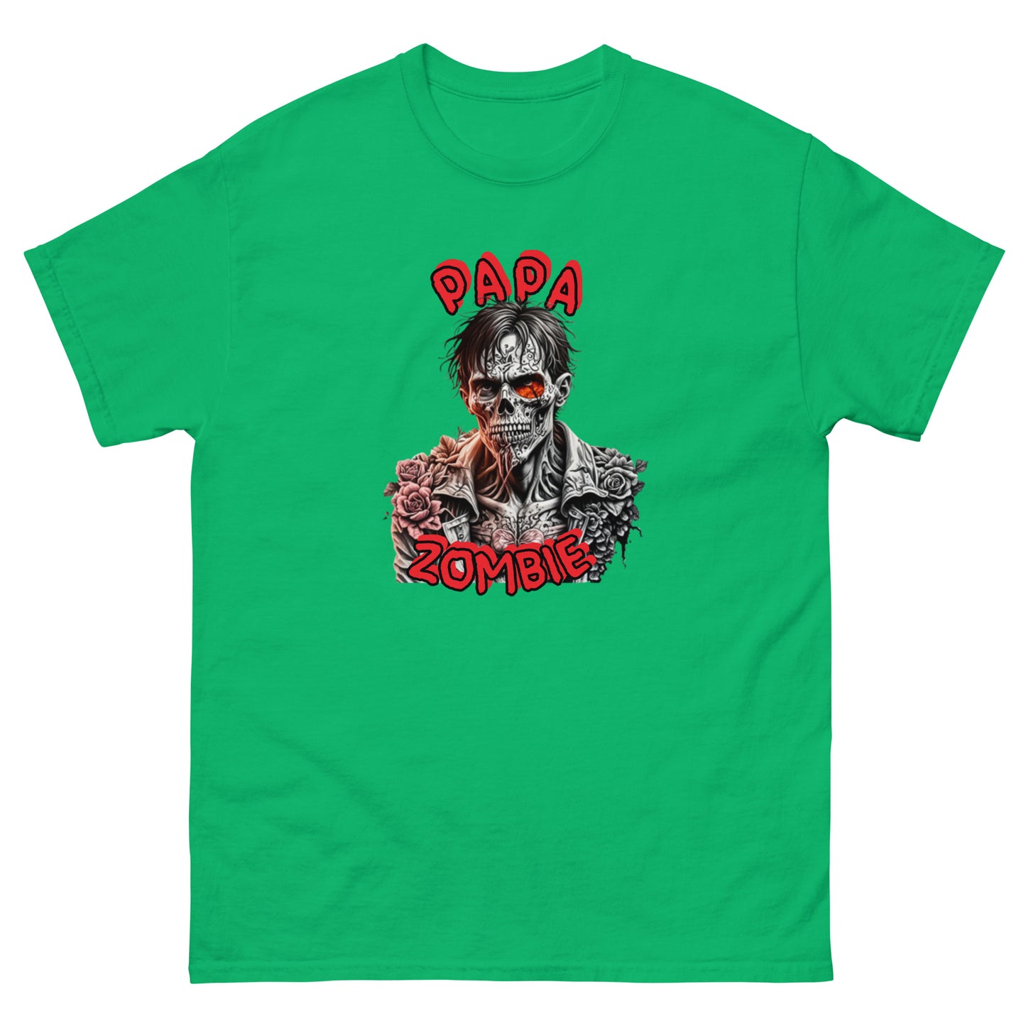 Klassisches Unisex T-Shirt Papa Zombie