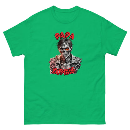 Klassisches Unisex T-Shirt Papa Zombie