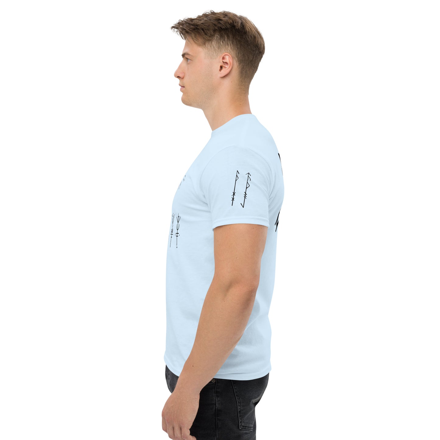 Klassisches Unisex T-Shirt Runen Schutzsymbole