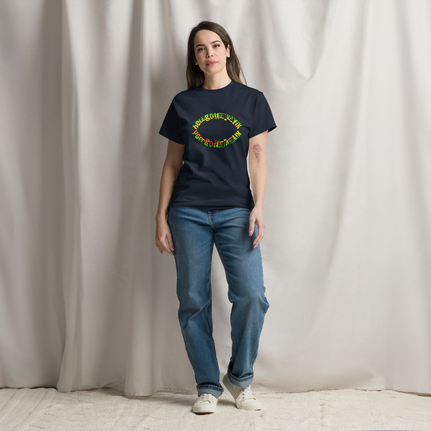 Klassisches Unisex T-Shirt Herrgottsakrafix