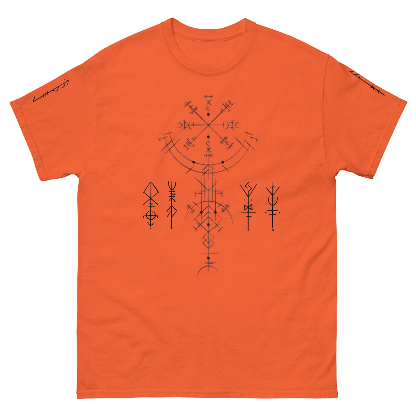 Klassisches Unisex T-Shirt Runen Schutzsymbole