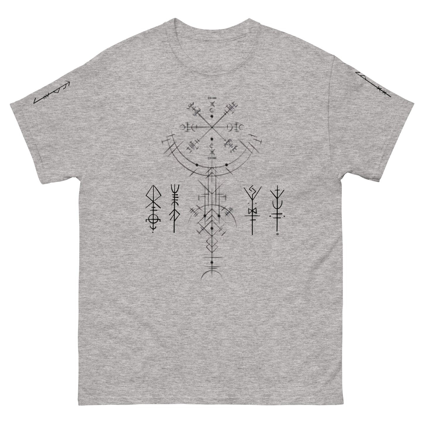 Klassisches Unisex T-Shirt Runen Schutzsymbole