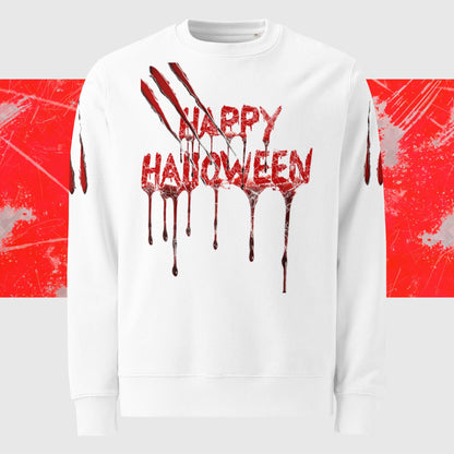 Unisex Bio-Pullover "Happy Halloween" Alloverprint