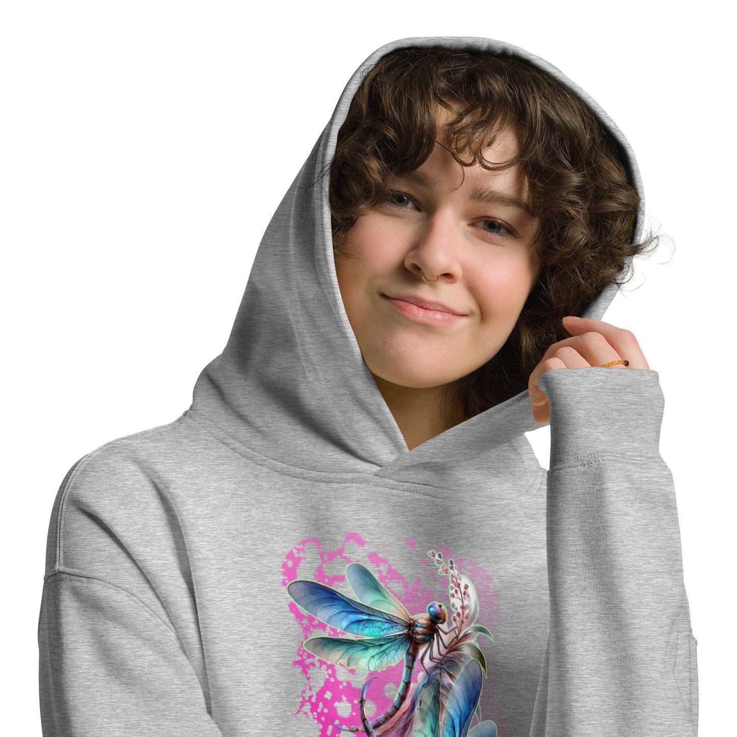 Oversized-Unisex-Hoodie Libellen