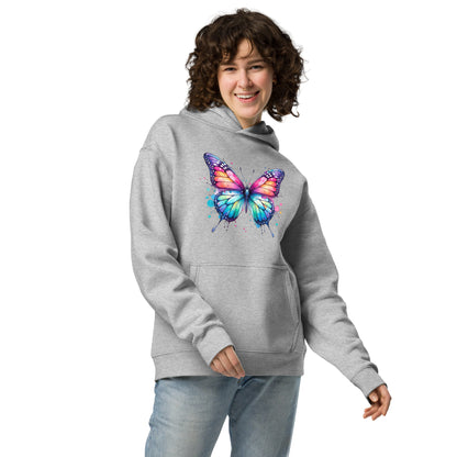 Oversized-Unisex-Hoodie Schmetterling