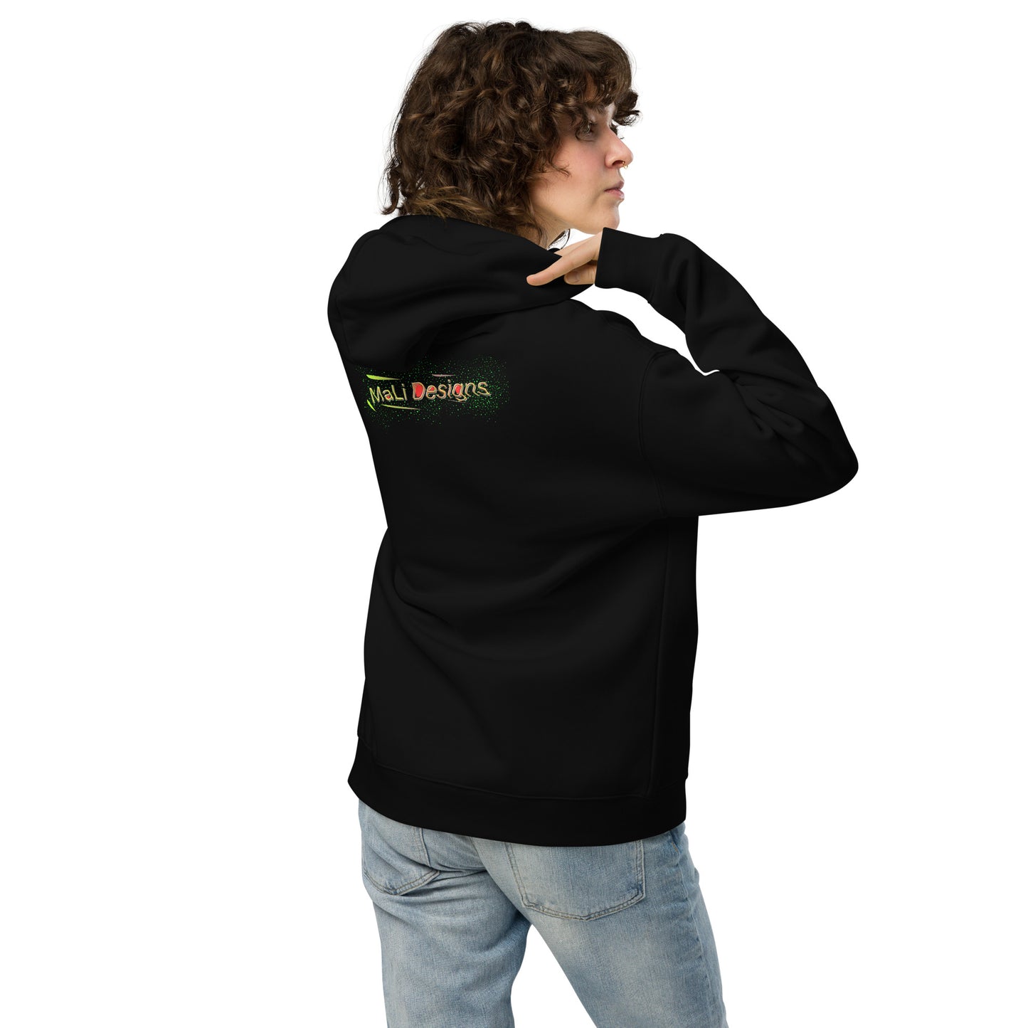 Oversized-Unisex-Hoodie Schmetterling doppelseitiger Druck