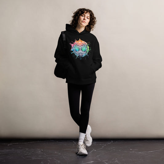 Oversized-Unisex-Hoodie Lebensbaum