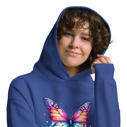 Oversized-Unisex-Hoodie Schmetterling